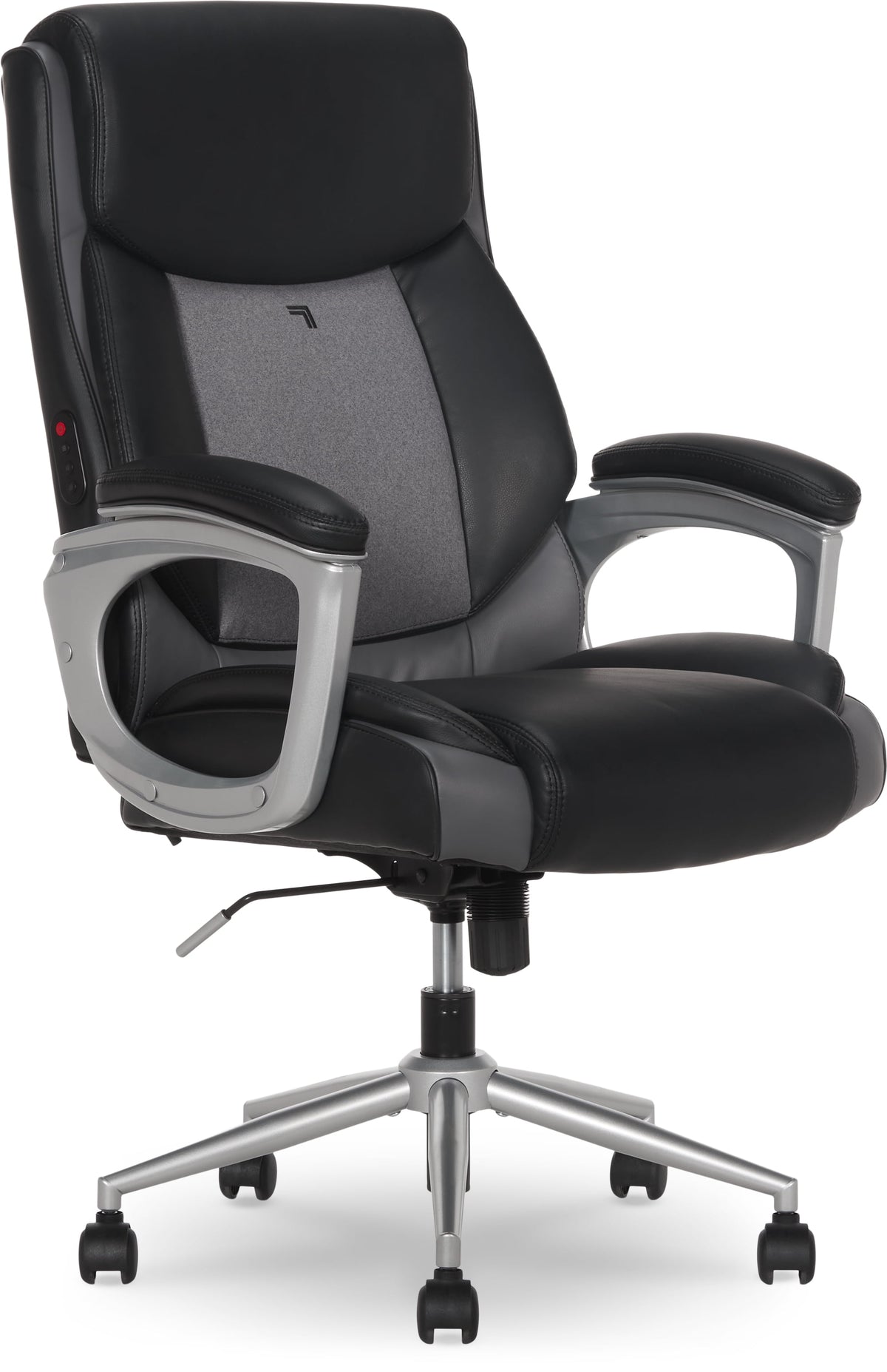 Sharper Image S-120 Massage and Heat Office Chair, White/Gray