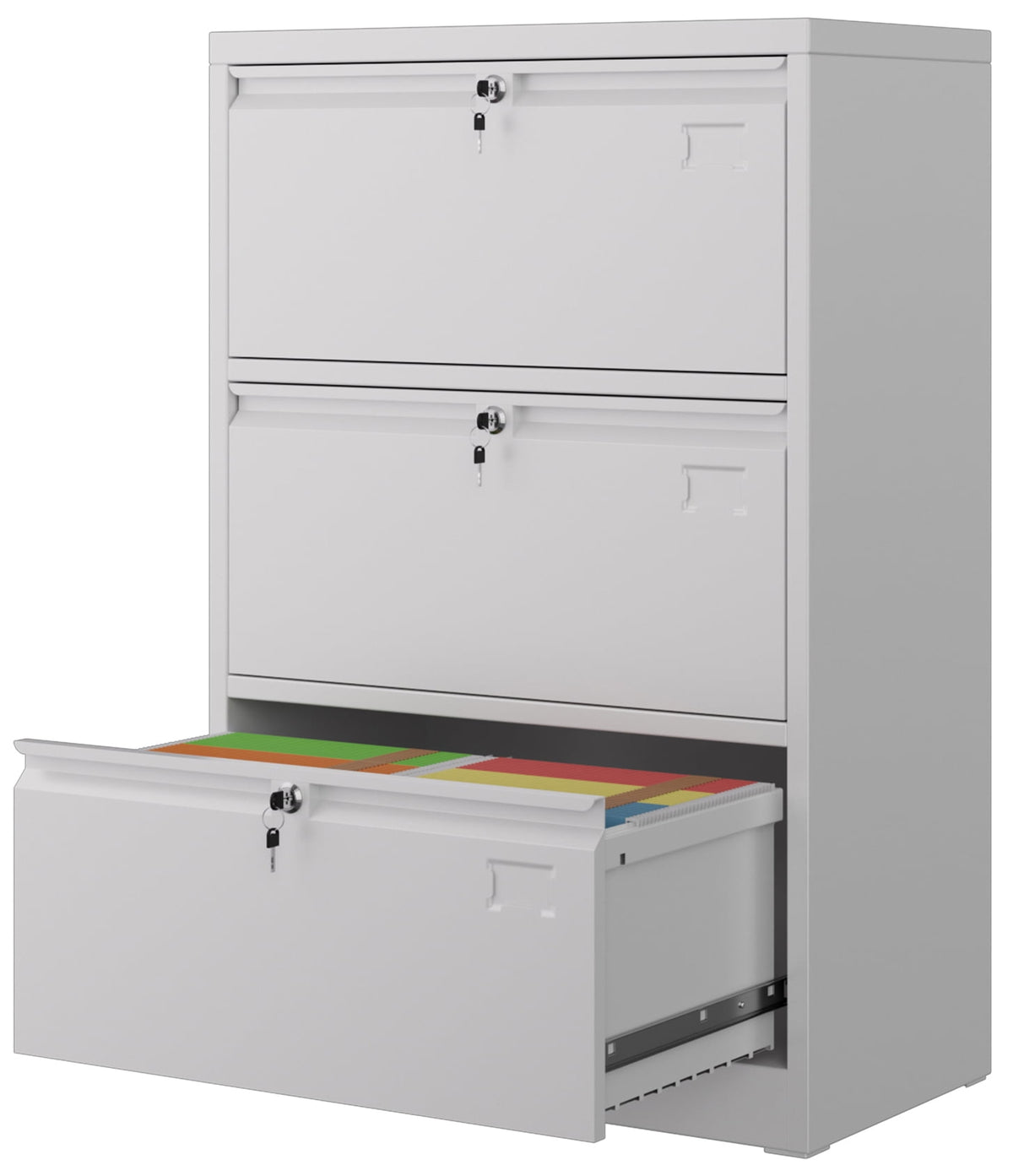 SUPEER 56"H 4 Drawer File Cabinets with Wheels, Metal Vertical File Storage Cabinet for Office Home, A4 Letter /Legal Size, , Assembly Required (Black）