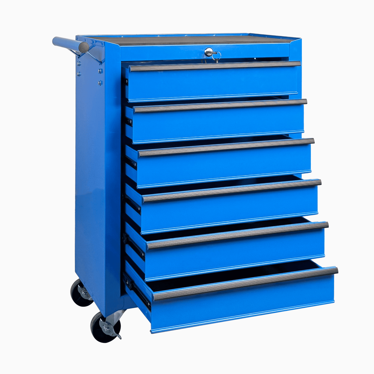 Seizeen Cold Rolled Steel 5-Drawers Tool Chest, Rolling Tool Box on Wheels for Garage Workshop, Green Tool Storage Cabinet