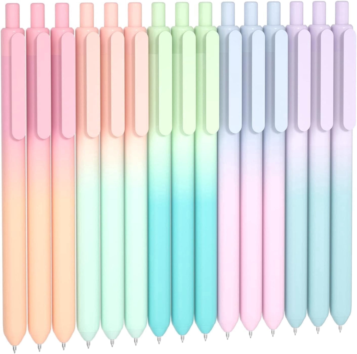 Shuttle Art Permanent Black Gel Pens, Ink Glide Series 60 Pack Retractable 0.5mm Fine Point Rollerball Gel Ink Pens Bulk Set Quick Drying Smooth Writing with Grip for Journaling Note Taking