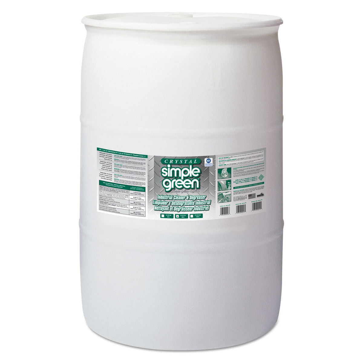Simple Green Crystal Industrial Cleaner/Degreaser, 55 gal Drum -SMP19055