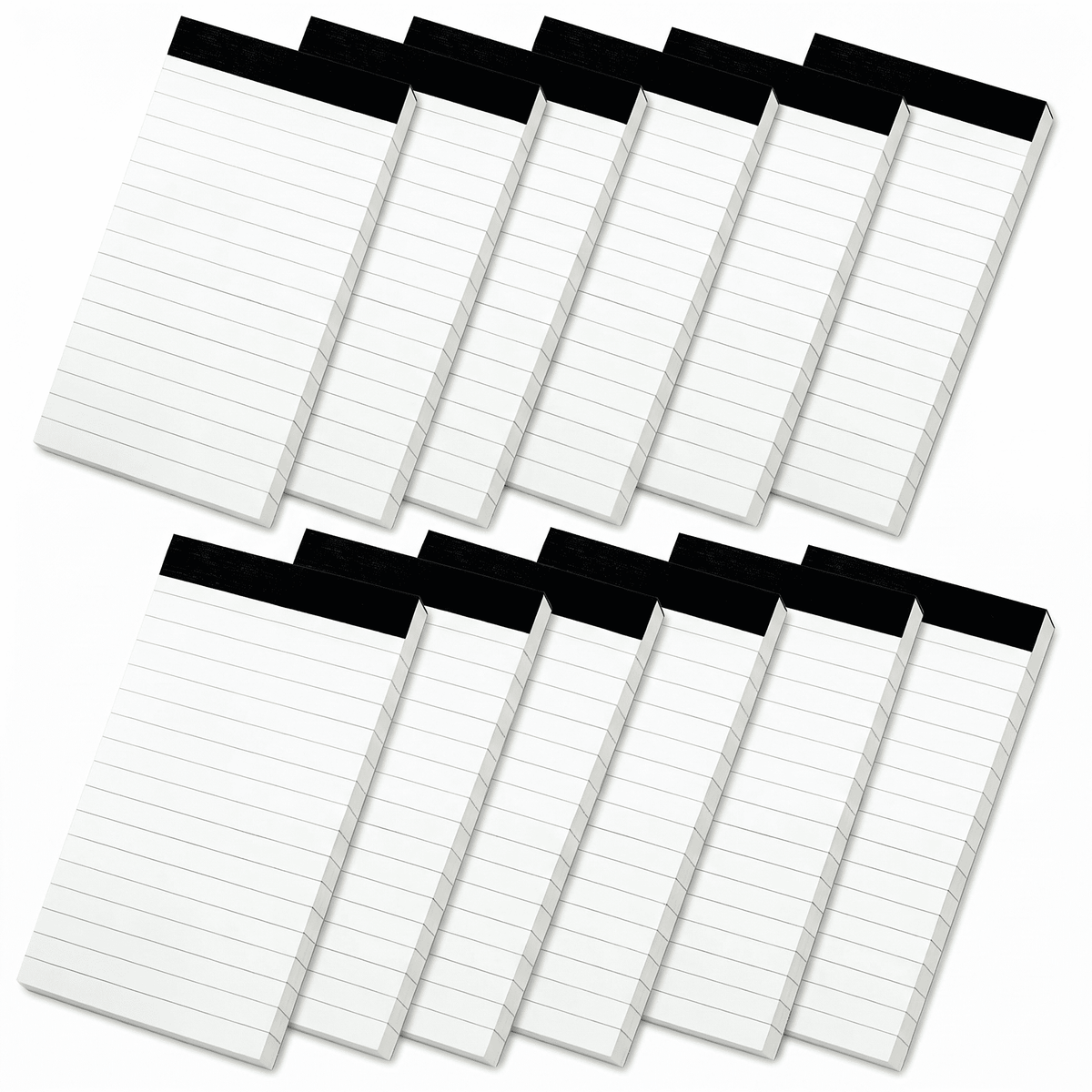TAVENE 12 Pack Small Notepads, 3 x 5 Inch Lined Memo Pads, 30 Sheets Each, Desk Writing Pads for Office Use
