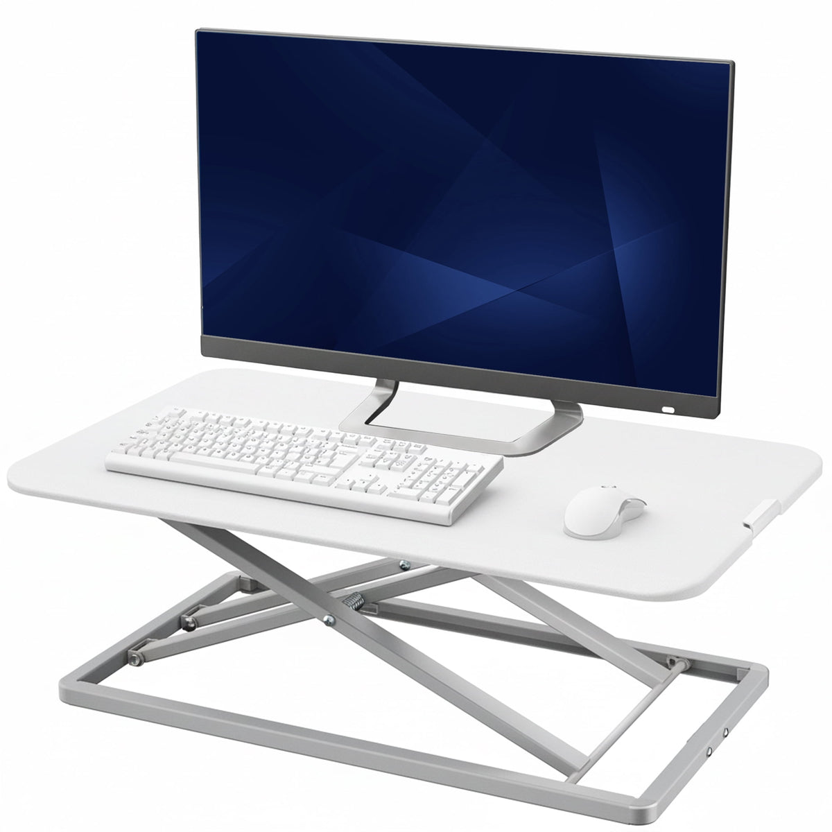 VIVO Economy Height Adjustable 29" Standing Desk Sit Stand Desktop Monitor Riser