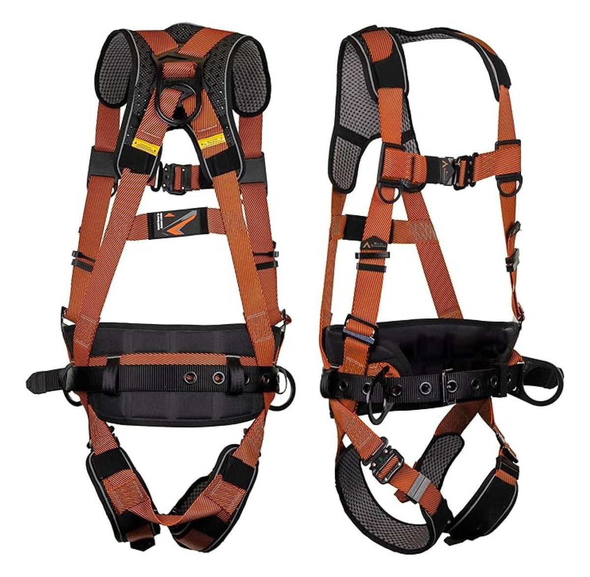 Warthog MAXX - Safety Harness for Construction – Fall Protection Equipment with Removable Belt and Lumbar Support, Side D-Rings, and Padding, OSHA & ANSI Compliant (L-XL)
