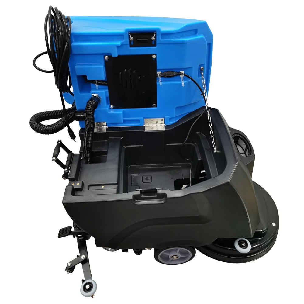 Commercial Auto Floor Scrubber Machine 20" Brush 160RPM Brush Speed 23.5 Gallons of Dual Tanks 110V