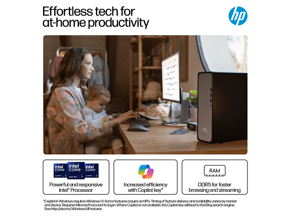 HP OmniDesk Desktop Intel, 8 GB;256 GB SSD Windows 11 Home