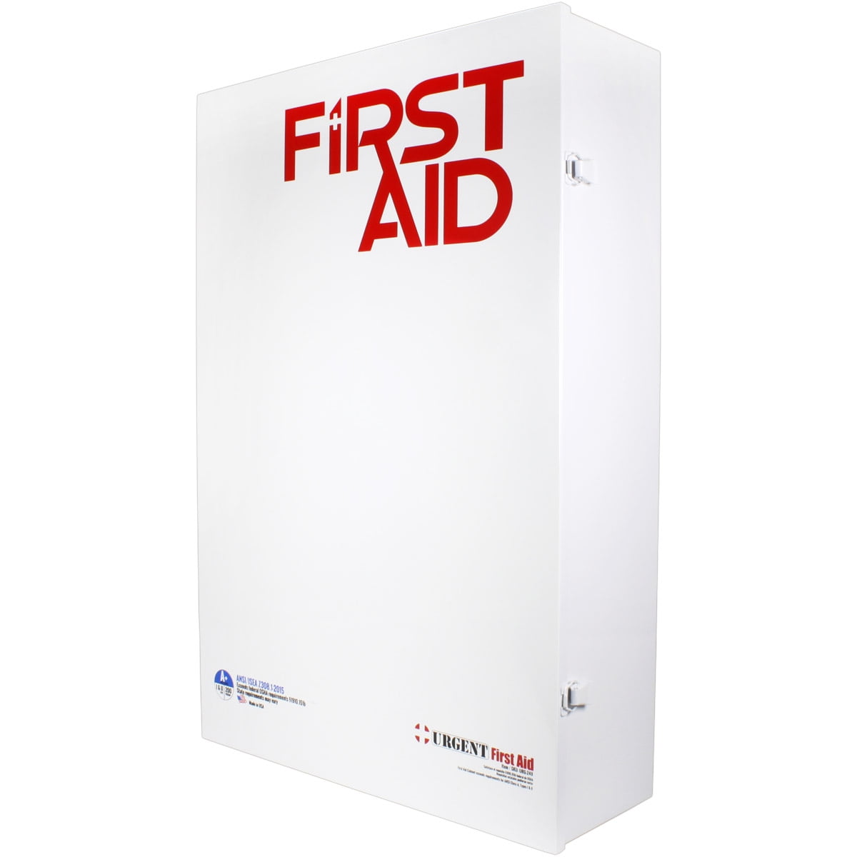 OSHA & ANSI 5 Shelf Industrial First Aid Cabinet with Pocket Liner, 200 Person, 1890 Pieces, 2015 Class A+, Types I & II, Made in USA