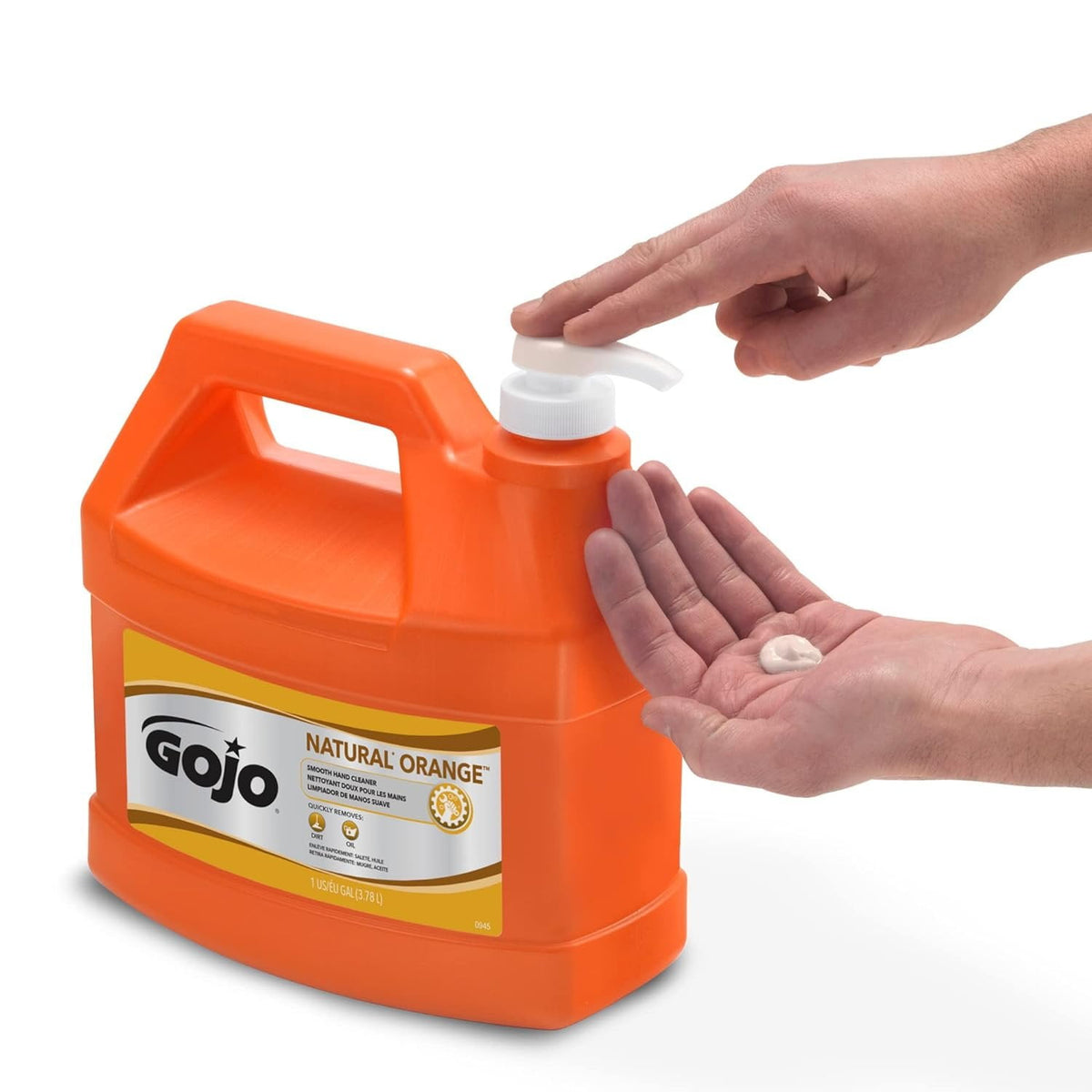 GOJO® NATURAL ORANGE Smooth Hand Cleaner, Citrus Scent, 1 gal, 4/Carton