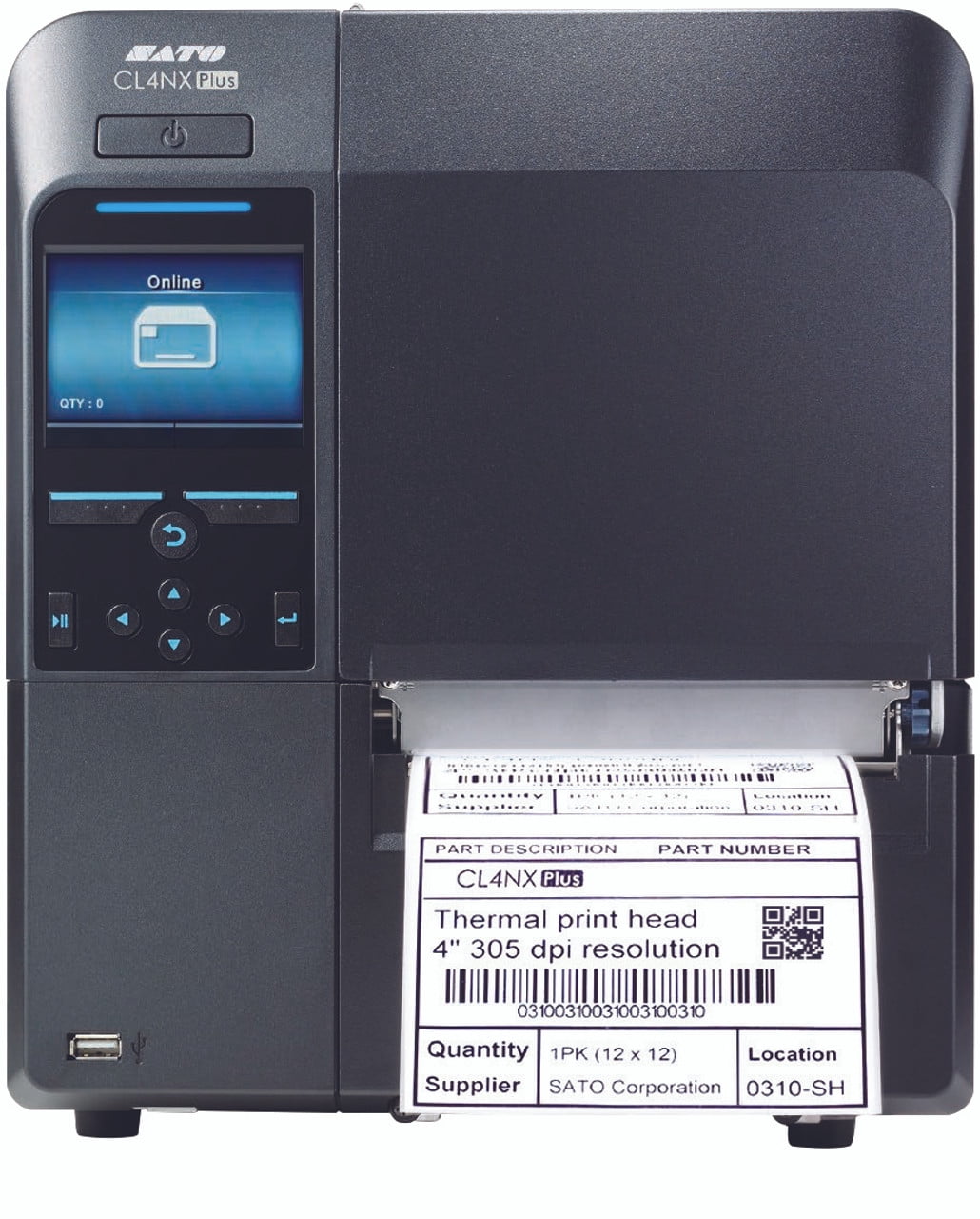Restored SATO CL4NX High-Performance Industrial Thermal Barcode Printer 4" – Direct Thermal / Thermal Transfer, USB/LAN/Serial Interfaces, P/N: WWCL20061 (Refurbished)