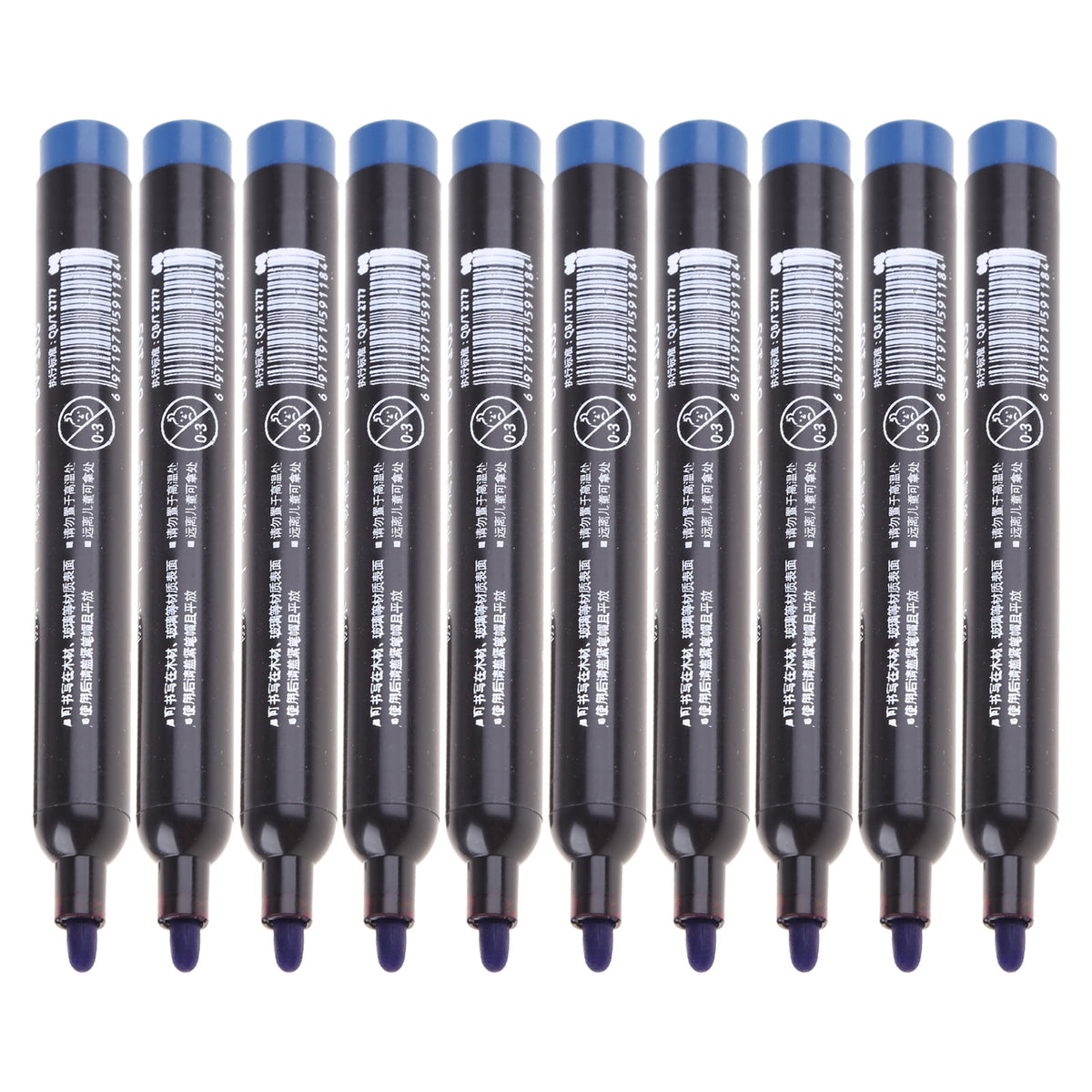 SIEYIO Permanent Marker Medium Point Black/Red/Blue Office Stationery Marking Writing Tool for Plastic Canvas Glass Mugs 10 Set