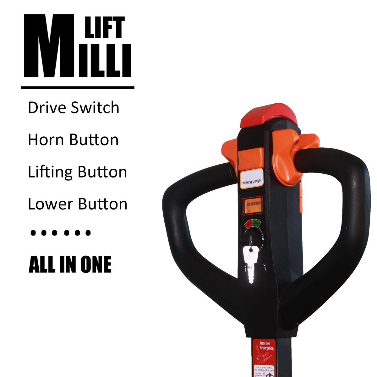 Millilift 3300LB Max Weight Electric Pallet Truck