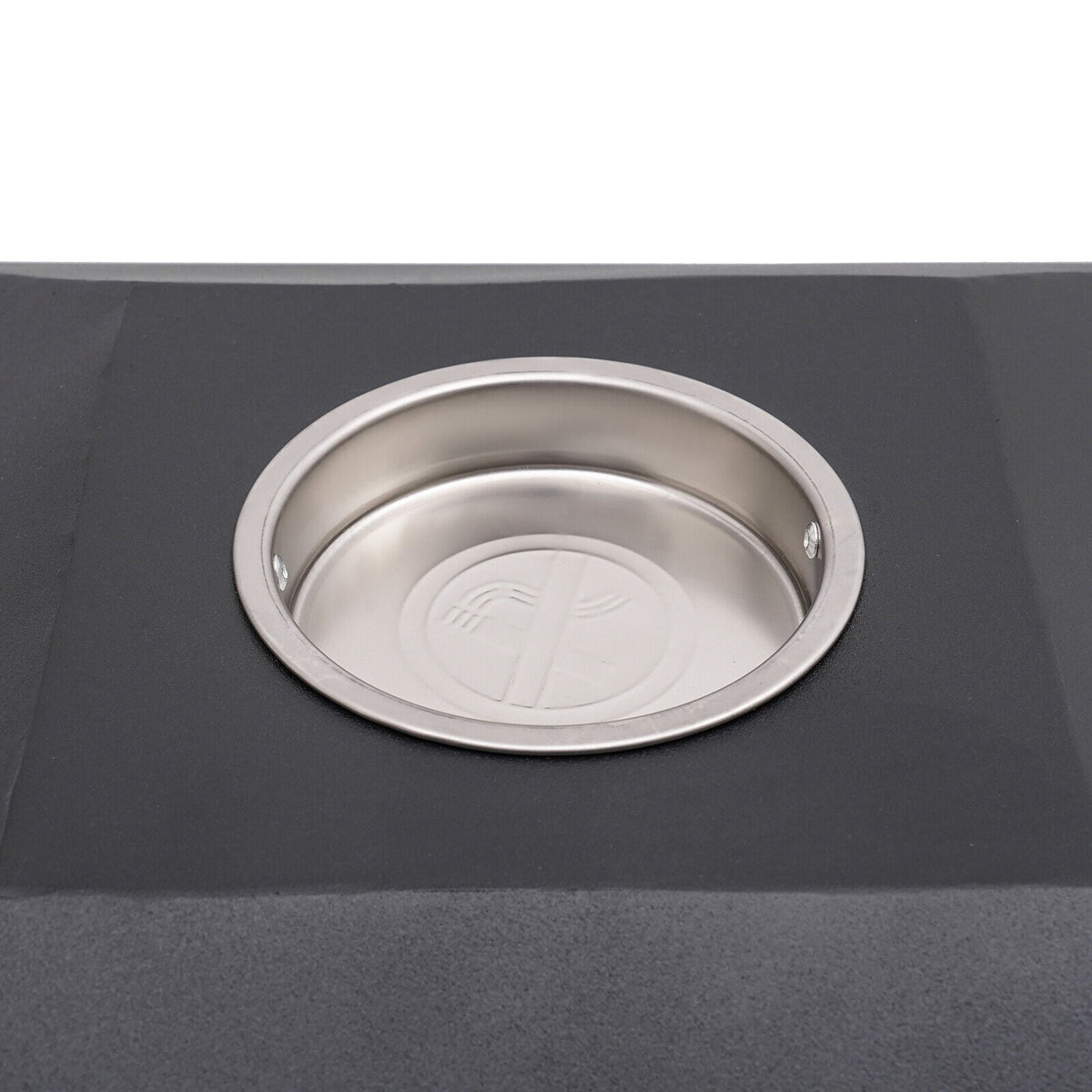 38-Gallon Outdoor Trash Can with Build-in Ashtray Industrial Waste Trash Can Waste Container Stainless Steel Industrial Durable Trash Can