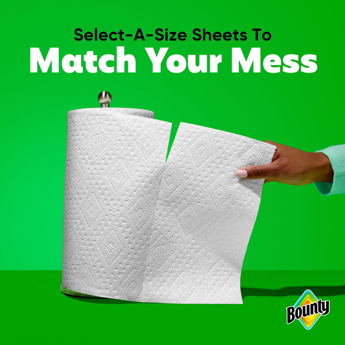 Bounty Paper Towels Select-A-Size White, 10 Triple Rolls, 123 Sheets Per Roll