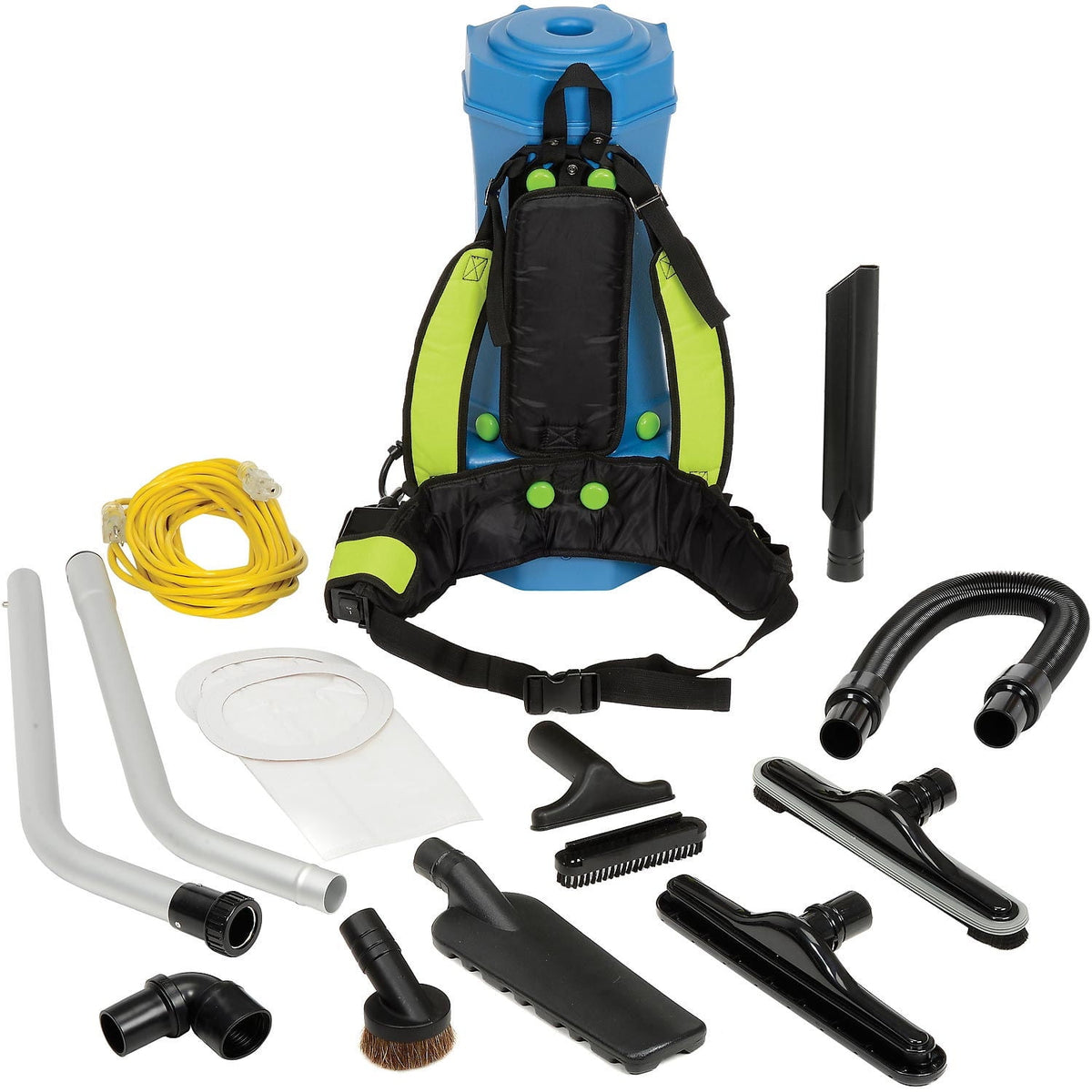 HEPA Backpack Vacuum w/8-Piece Tool Kit, 6 Quart