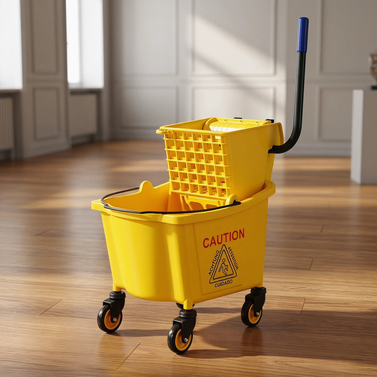 Kadyn Cleaner Machine, Vacuum Cleaner,26 Quart Side Press Wringer Commercial Mop Bucket