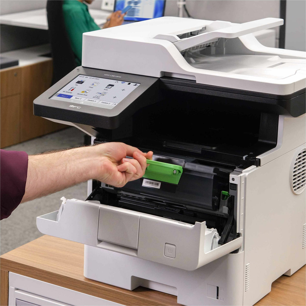 Brother MFC-L6810DW Enterprise Monochrome Laser All-in-One Printer with Low-cost Printing, Large Paper Capacity, Wireless Networking, Advanced Security Features, and Duplex Print, Scan, and Copy