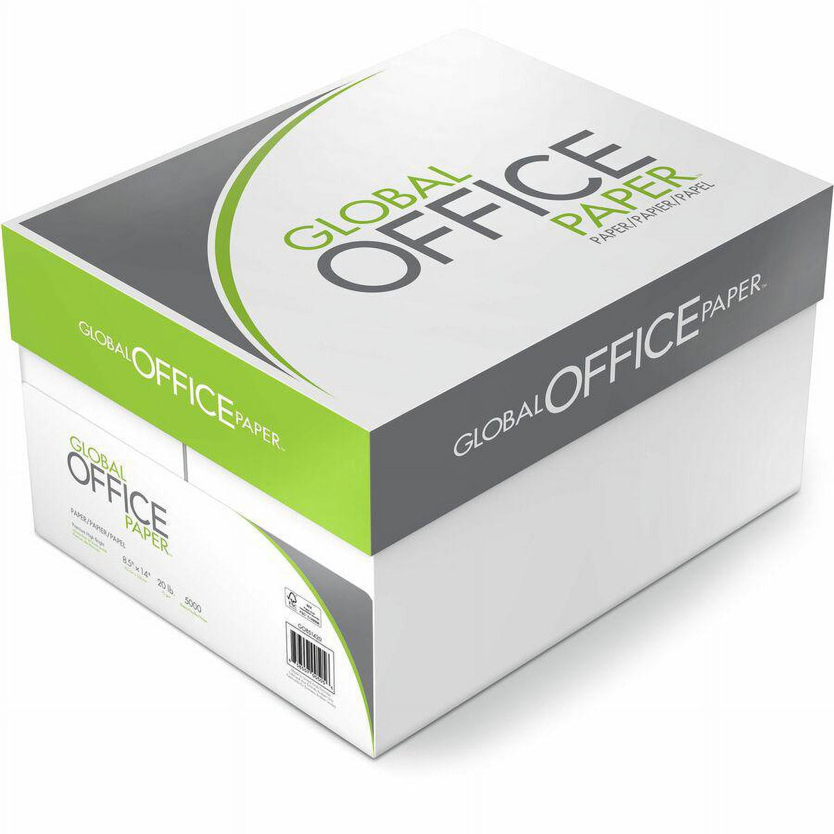 Global Office Premium Multipurpose Paper - 96 Brightness - 8 1/2" x 14" - 10 / Carton - 500 Sheets per Ream - White