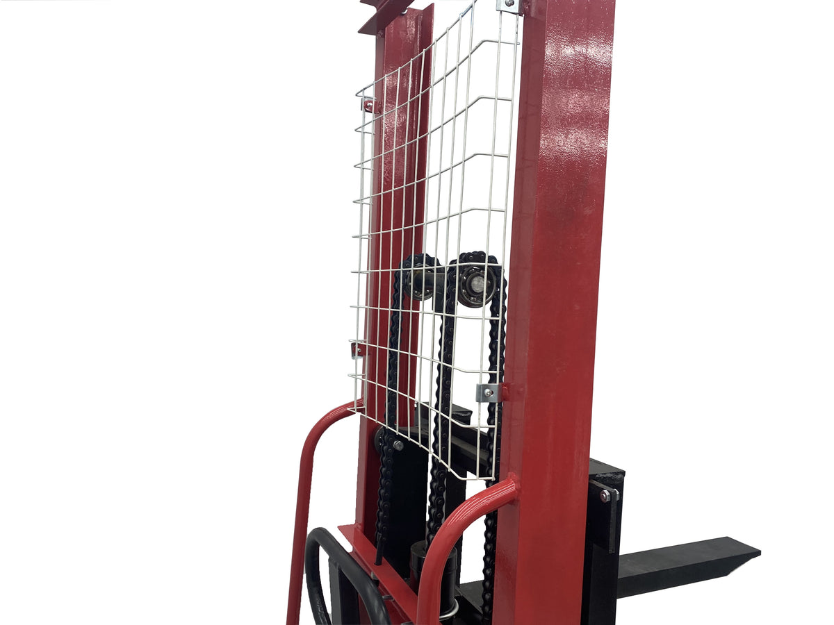 INTSUPERMAI Hand Pallet Truck Stacker Hydraulic Manual Forklifts 2200lbs Capacity 63" Lift Height