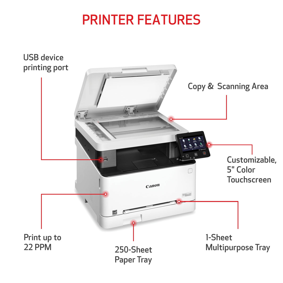 Canon imageCLASS MF652Cw Multifunction Wireless Color Laser Printer