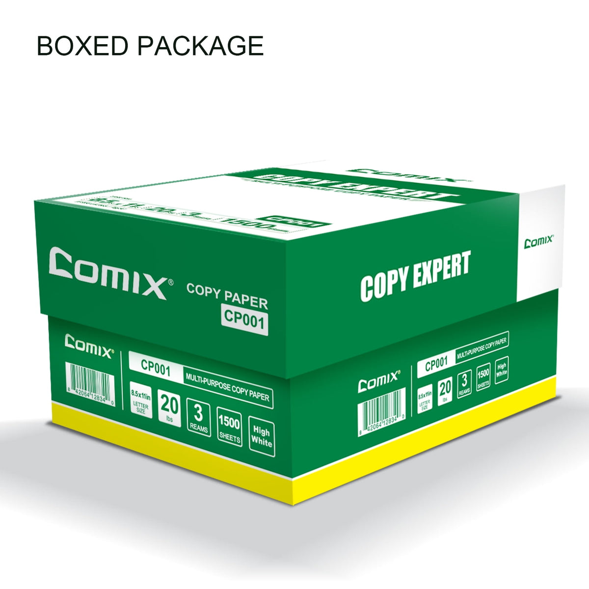 Comix Copy Paper 8.5 x 11 inch, Mutipurpose Paper All in One 20LB, 92 Bright 1500 Sheets White
