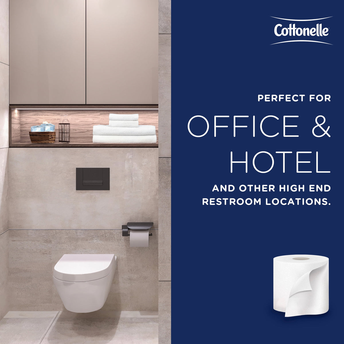 Cottonelle Professional Standard Roll Toilet Paper, Bulk (17713), 2-Ply, White (60 Rolls of 451 Sheets, 27,060 Sheet Total)