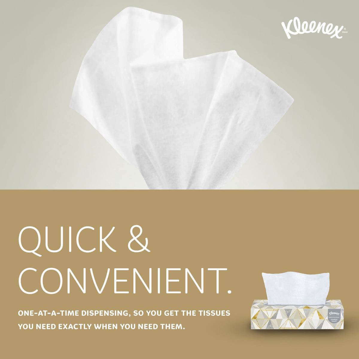 Kleenex® Professional Facial Tissue, Bulk (03076), 2-Ply, White, Flat Boxes Designed for Business, Convenience Case (12 Boxes, 125 Tissues Each)