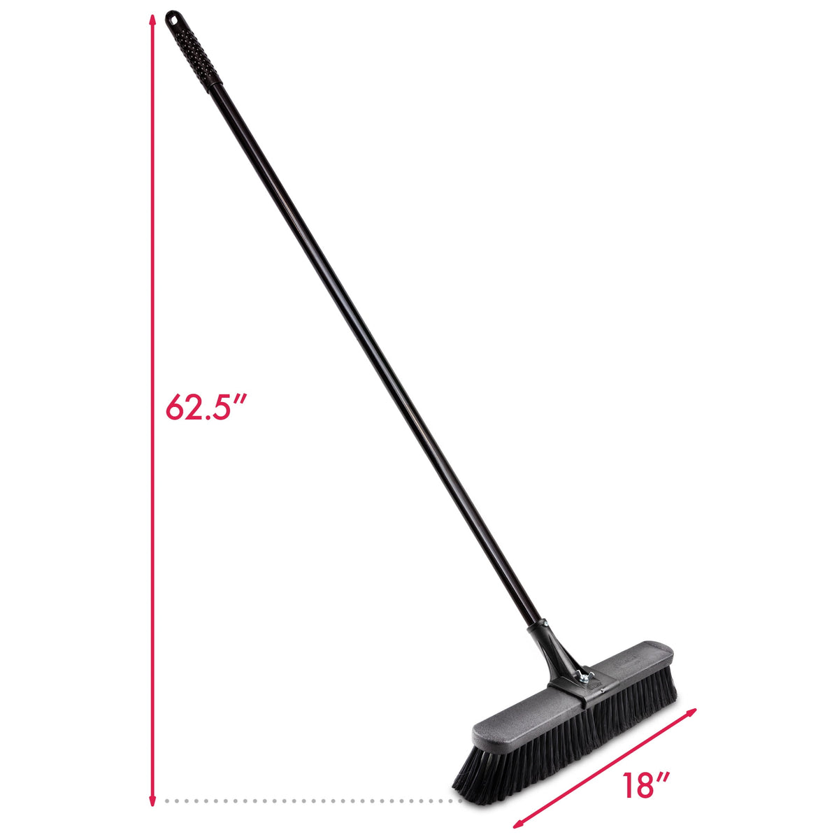 Libman 18" High Power Multi-Surface Push Broom with Steel Handle