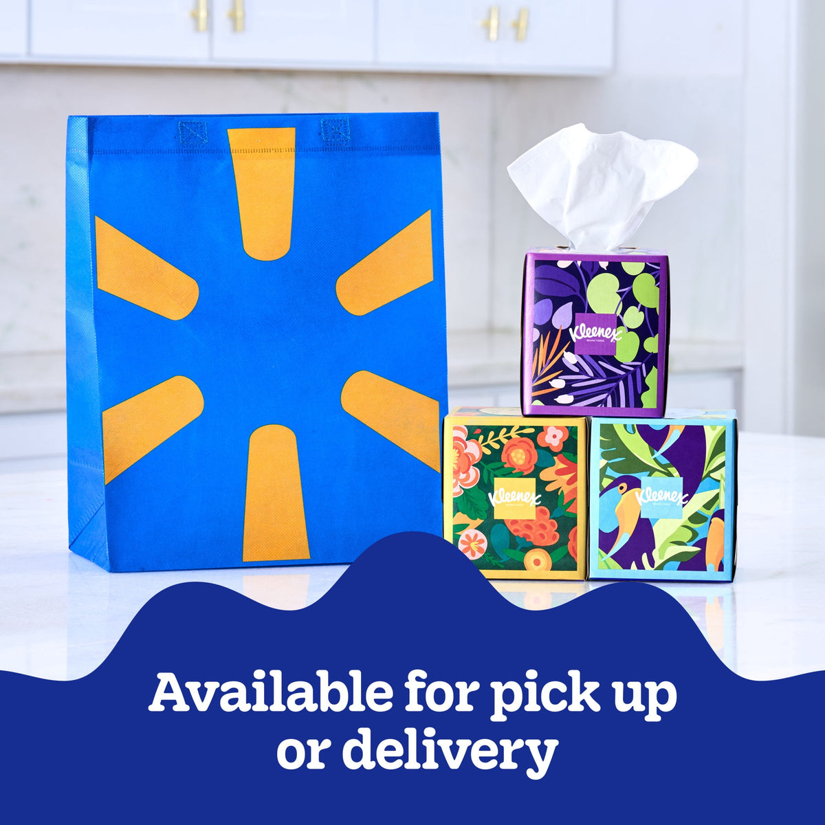 Kleenex Ultra Soft Facial Tissues, 4 Cube Boxes, 60 Tissues per Box, 3-Ply