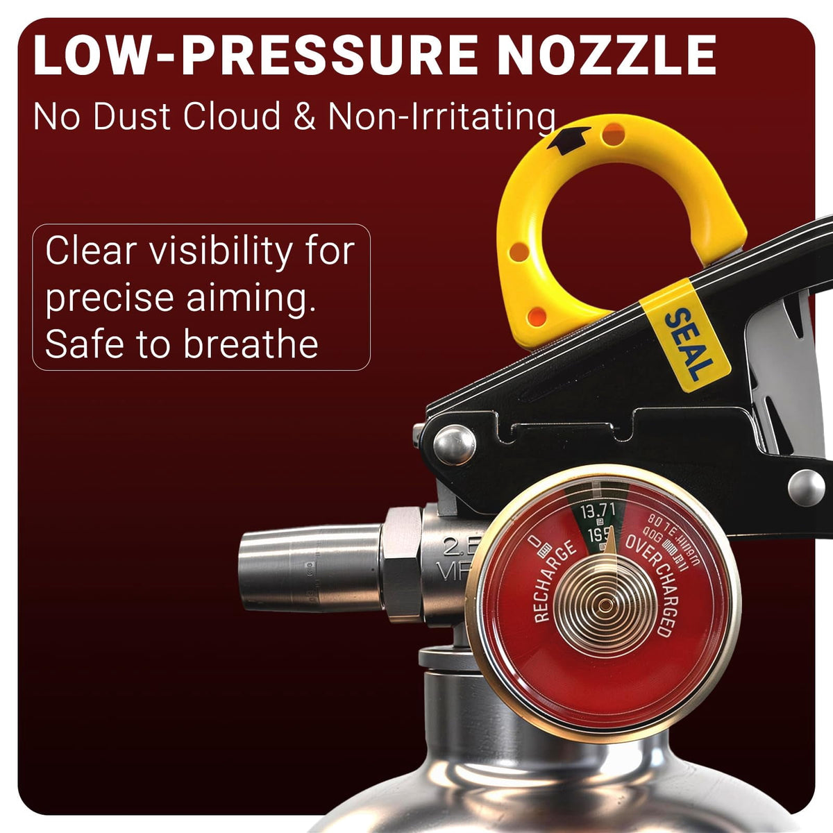 Ougist class K fire extinguisher, 40 fl oz Wet Chemical, Quick-Pull Handle, kitchen fire extinguisher for Grease Fires, built for daily peace of mind