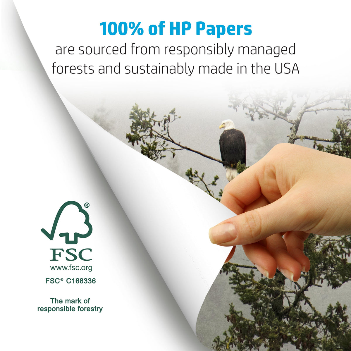 HP Printer Paper - Copy and Print, 20 lb., 8.5" x 11", 2,400 Sheets, 6 Pack, White
