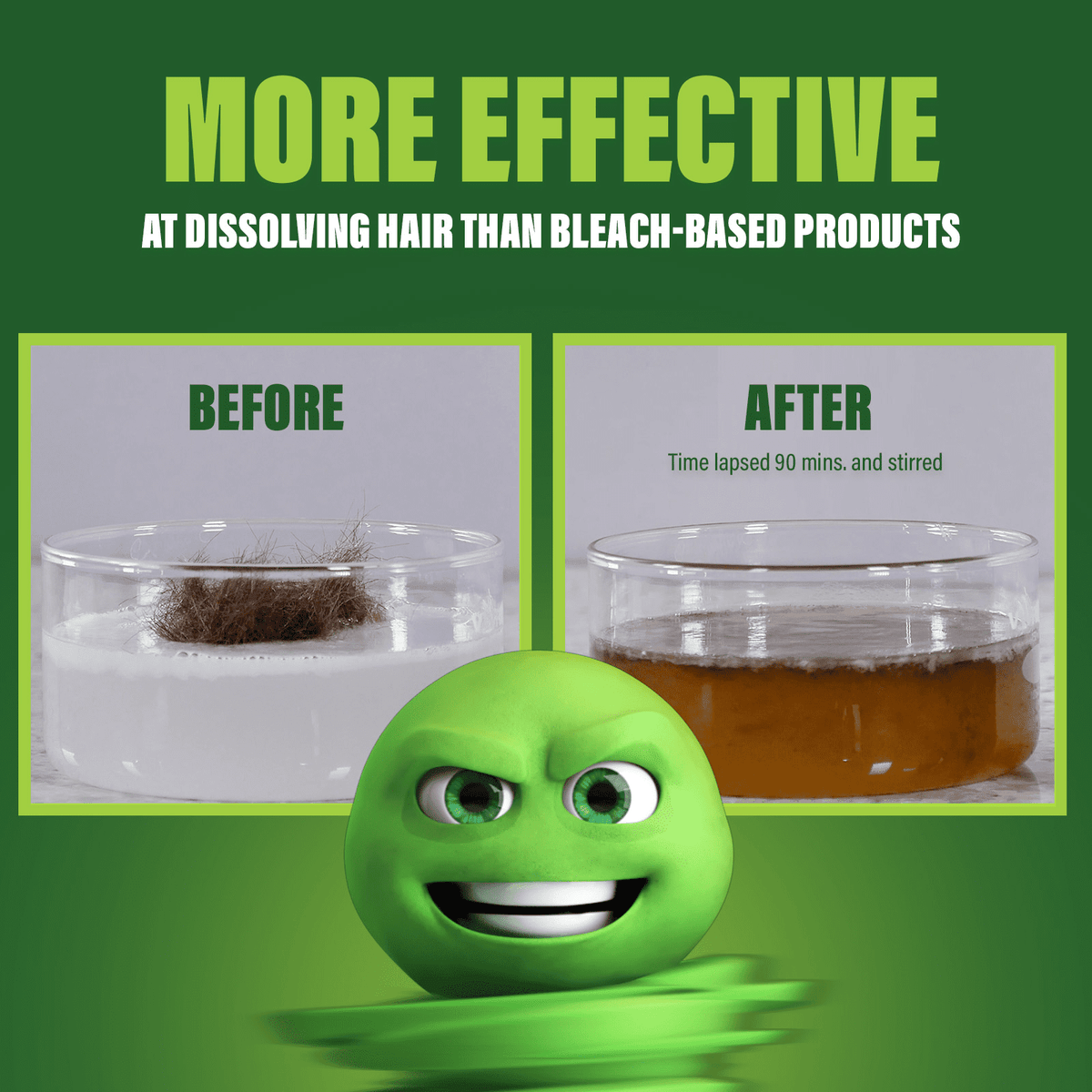 Green Gobbler Industrial Strength Drain Clog Remover & Cleaner Liquid Gel, 64 Fl Oz