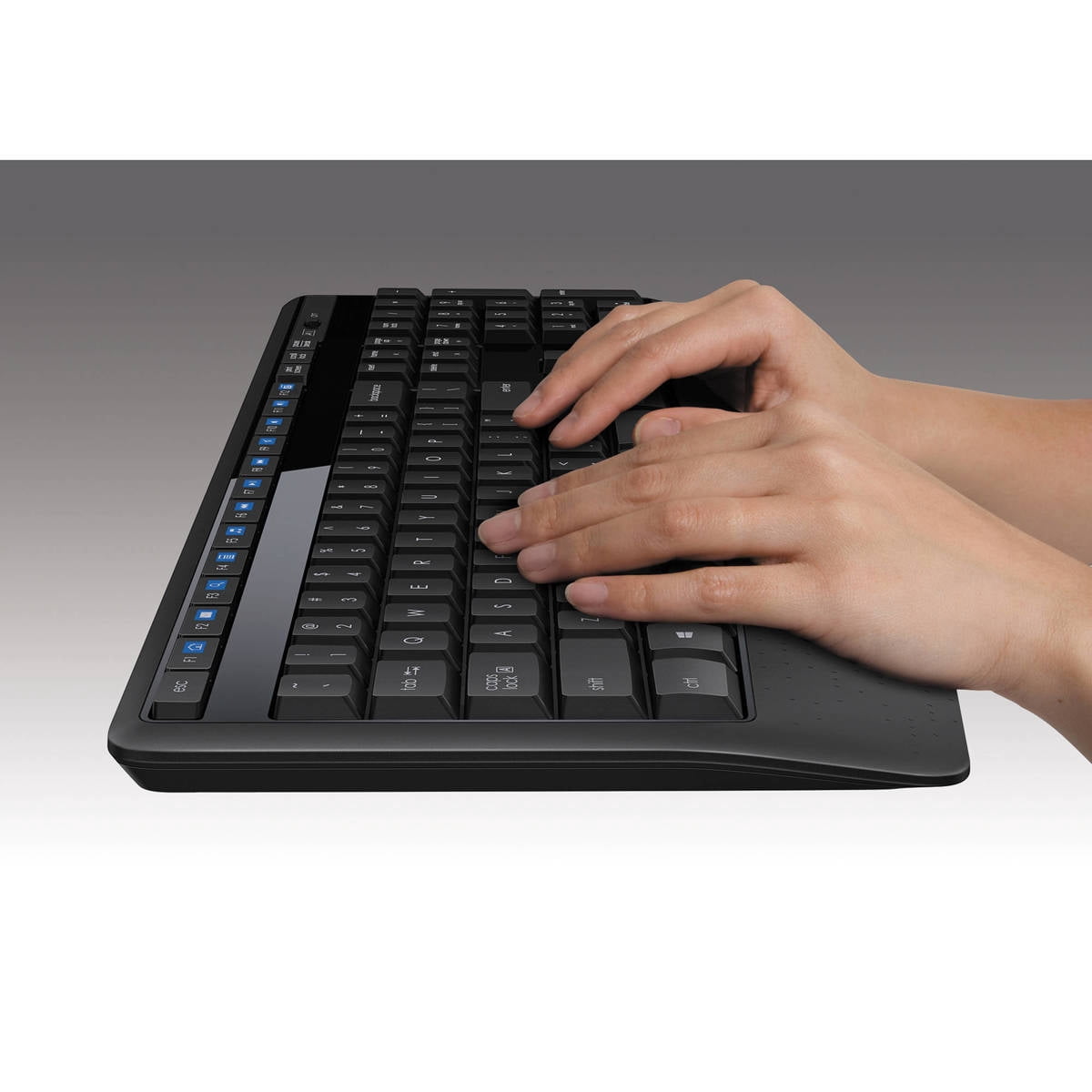 Logitech MK345 Wireless Combo with Full-Size Keyboard and Right-Handed Mouse -