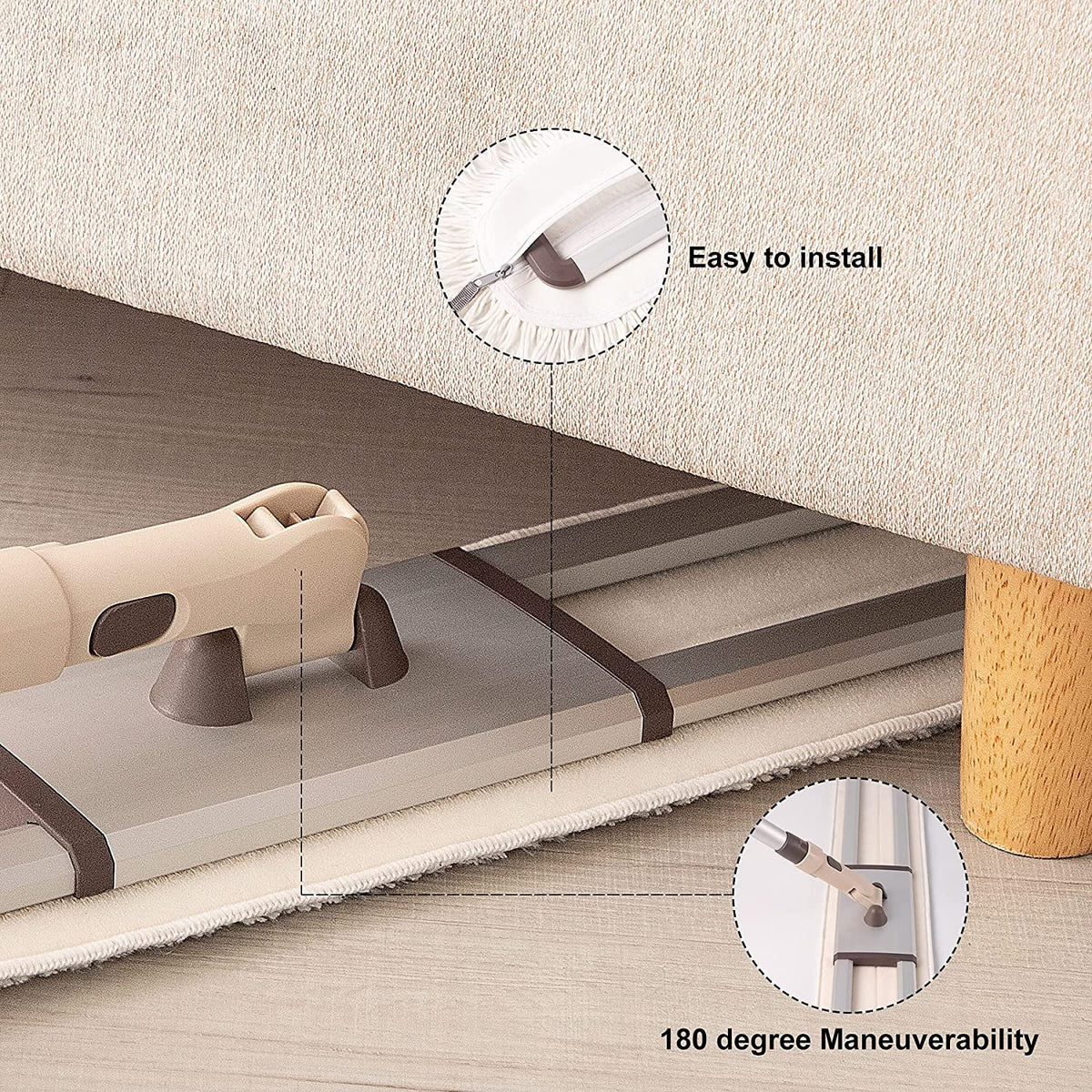 Professional 36 Inch Commercial Dust Mop with Aluminum and Telescopic Handle for Industrial Floor Cleaning