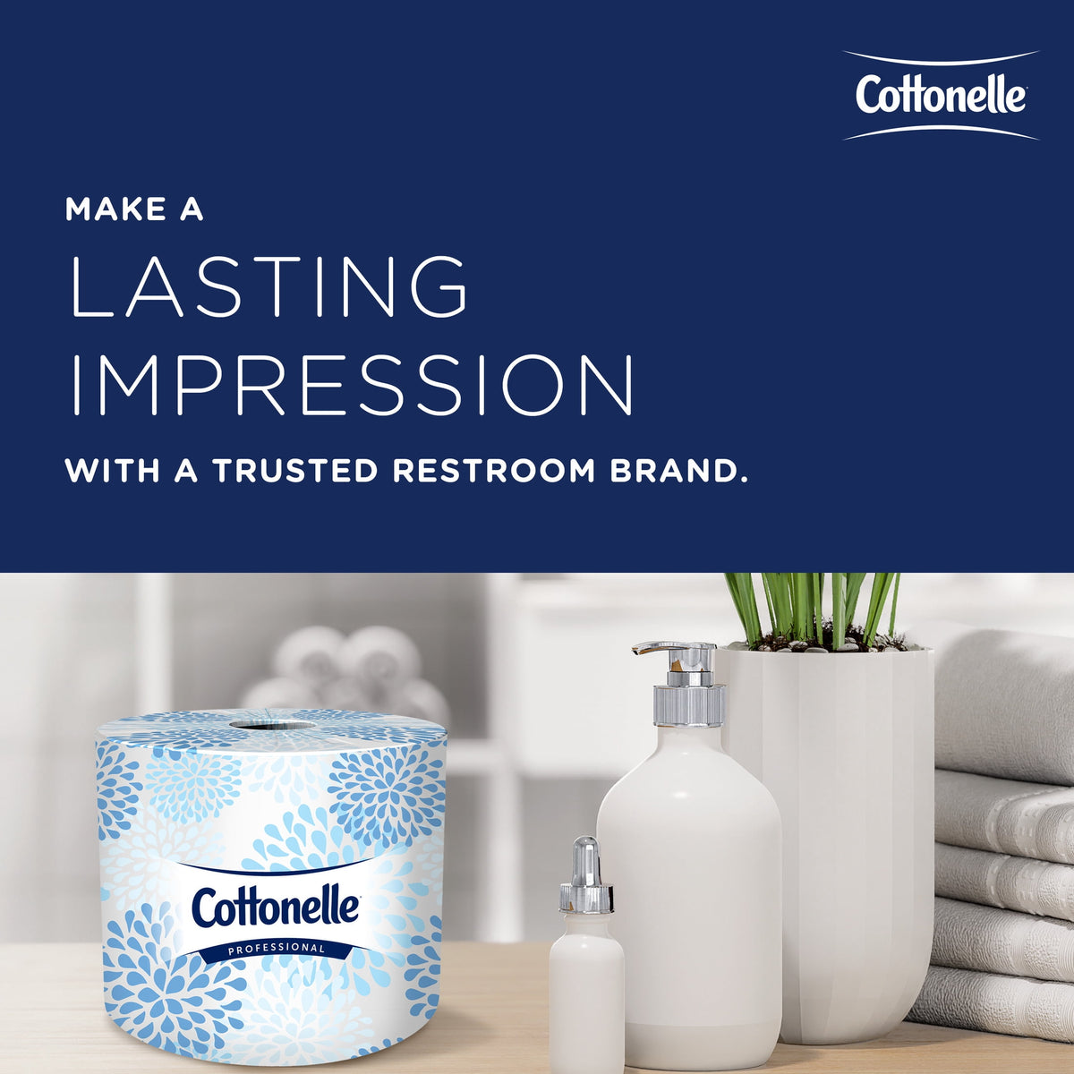 Cottonelle Professional Standard Roll Toilet Paper, Bulk (17713), 2-Ply, White (60 Rolls of 451 Sheets, 27,060 Sheet Total)