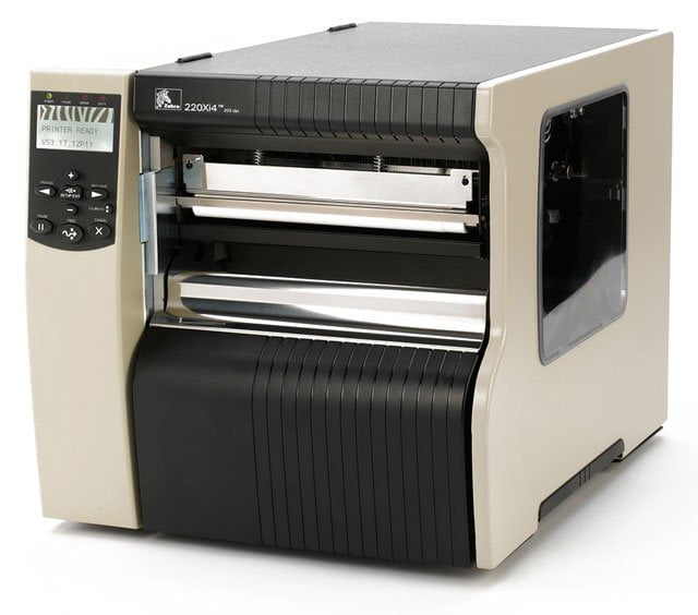 Restored Zebra 220Xi4 Industrial Thermal Barcode Printer – 300 DPI, Rewind & Peel, 10/100 Ethernet, High-Volume Industrial Labeling, P/N: 223-801-00200 (Refurbished)