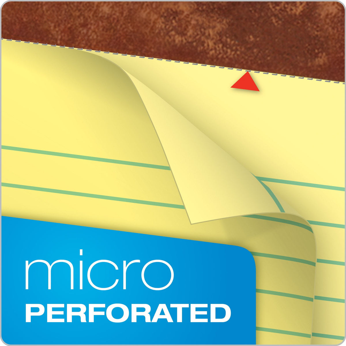 TOPS The Legal Pad Writing Pads, 5" x 8", Jr. Legal Rule, Canary Paper, 50 Sheets, 3 Pack (75013)
