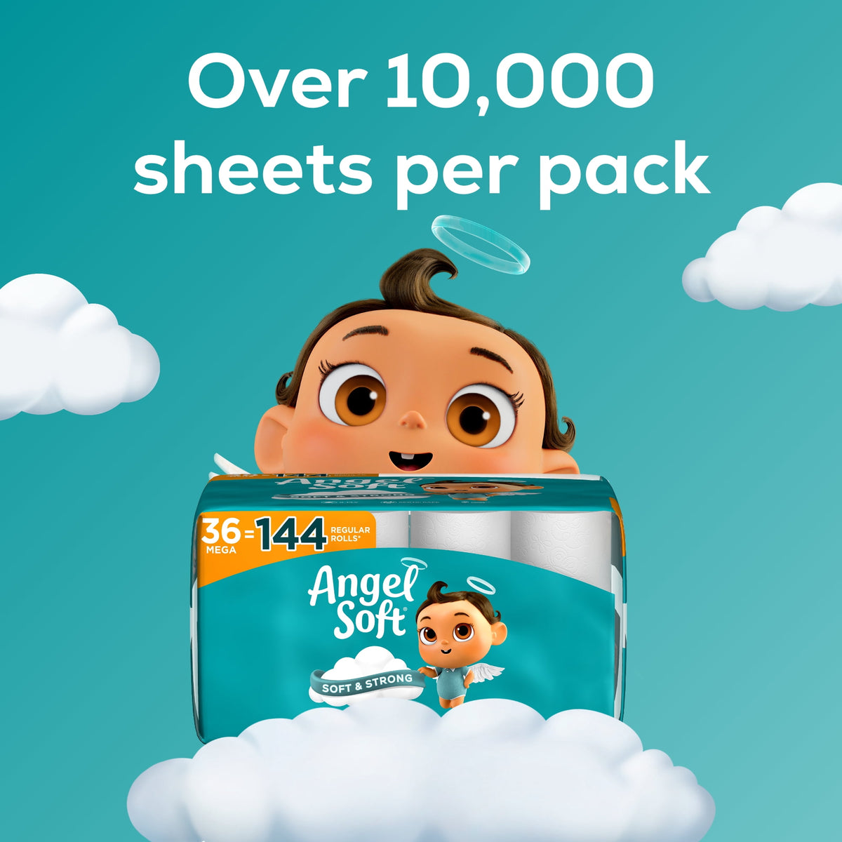 Angel Soft 2-Ply Toilet Paper, 36 Mega Rolls, 320 Sheets per Roll