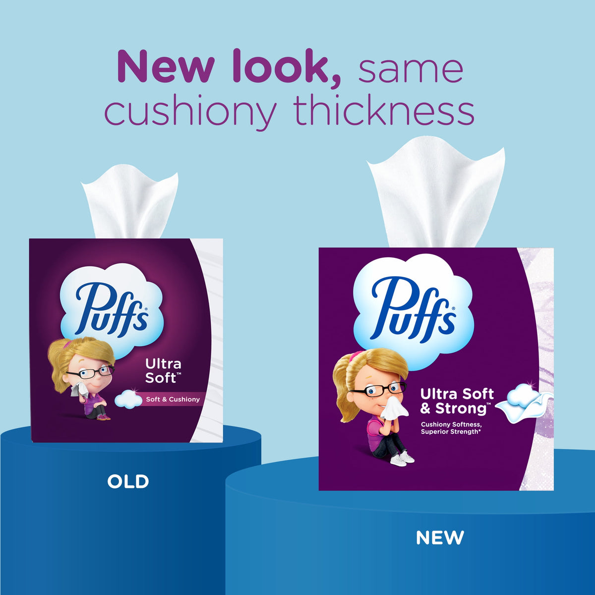 Puffs Ultra Soft Facial Tissues, 4 Count