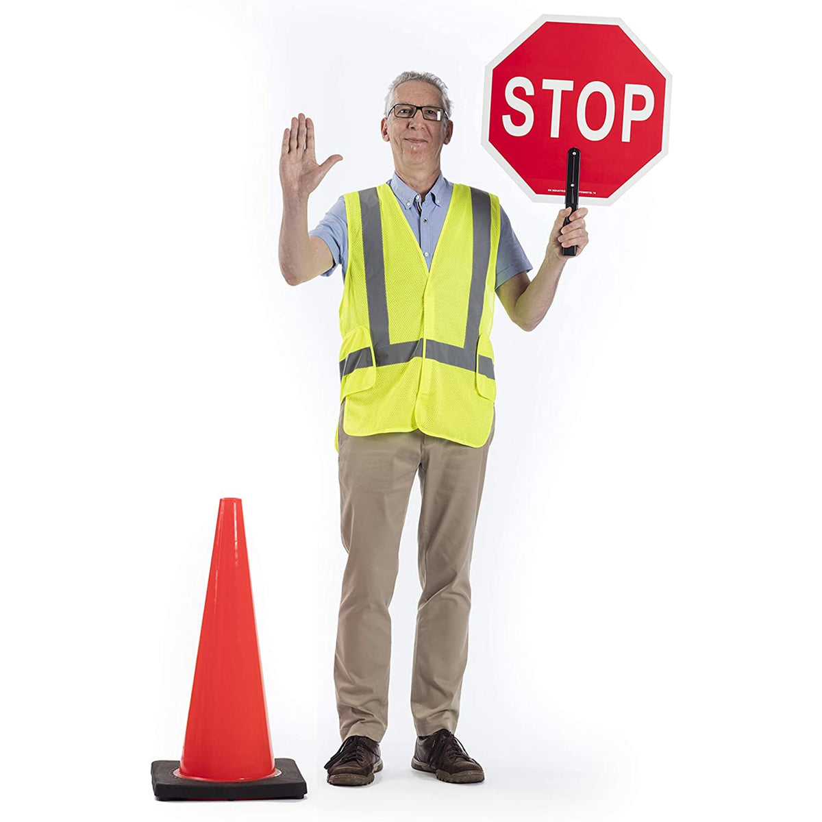 NYOrtho High Visibility Vest Reflective Lightweight Breathable Safety Vest for Men & Women, 32-44” 48 Pcs