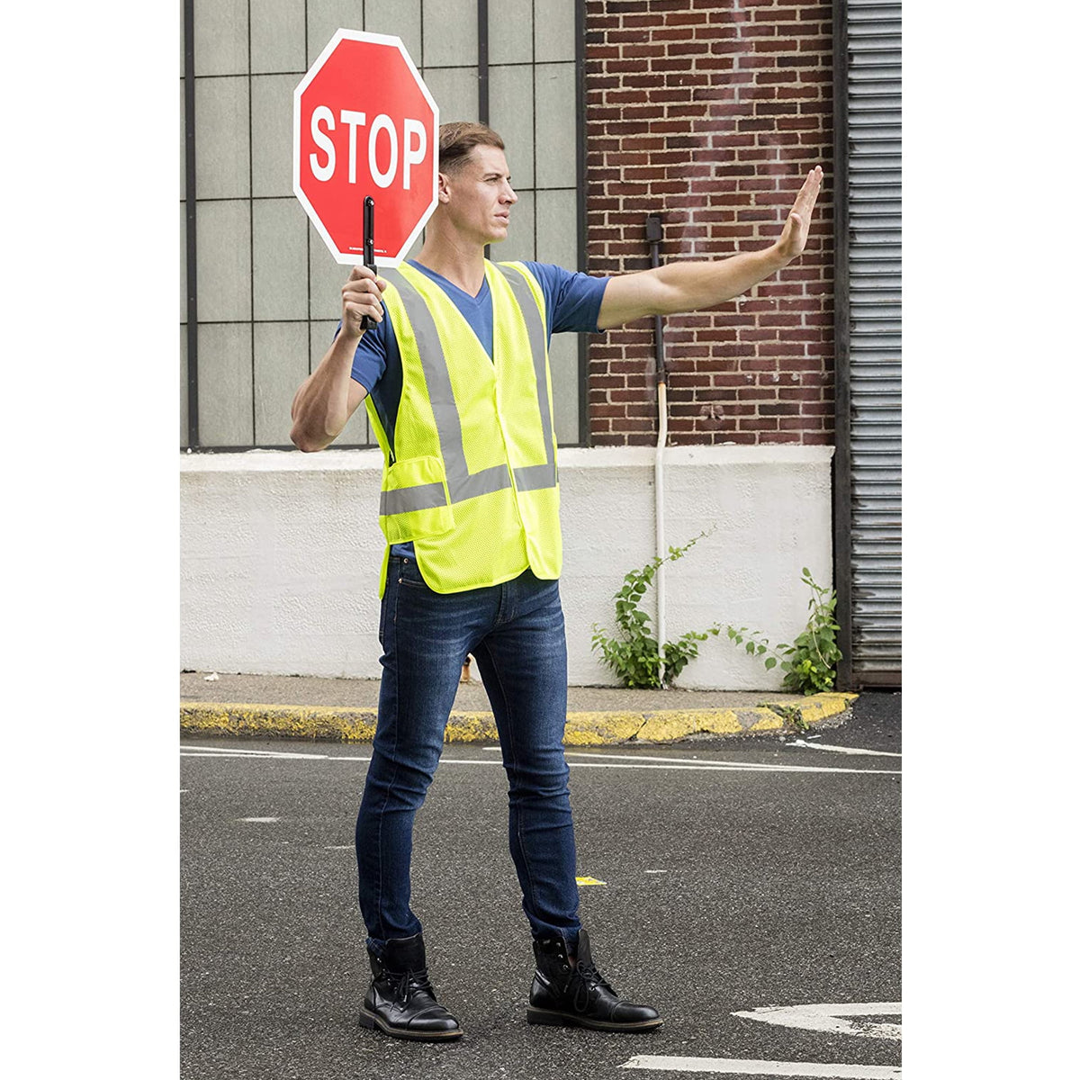 NYOrtho High Visibility Vest Reflective Lightweight Breathable Safety Vest for Men & Women, 32-44” 48 Pcs