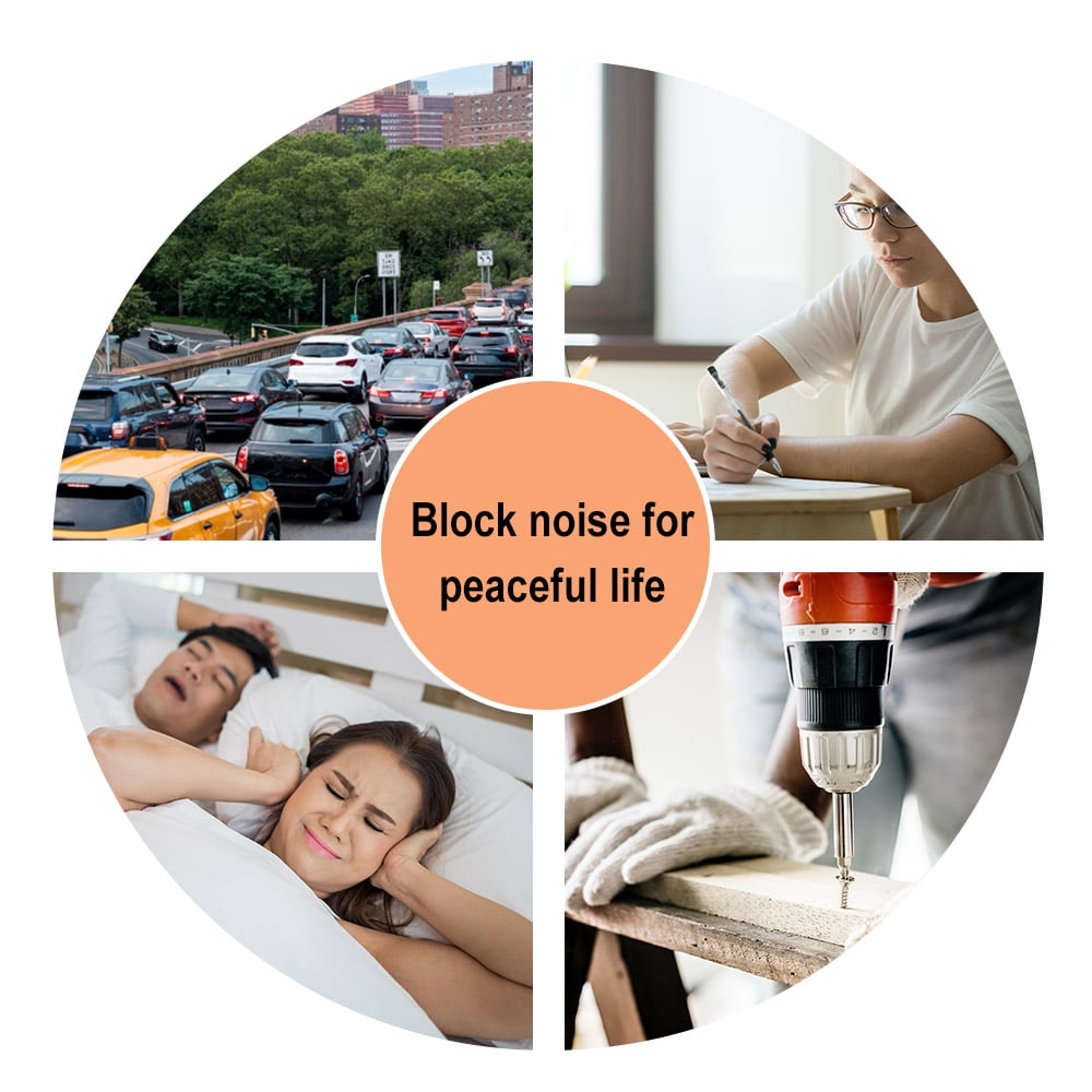 200 Pair Foam Earplugs Noise Cancelling for Wood-Working, Construction, & Factory - 32db
