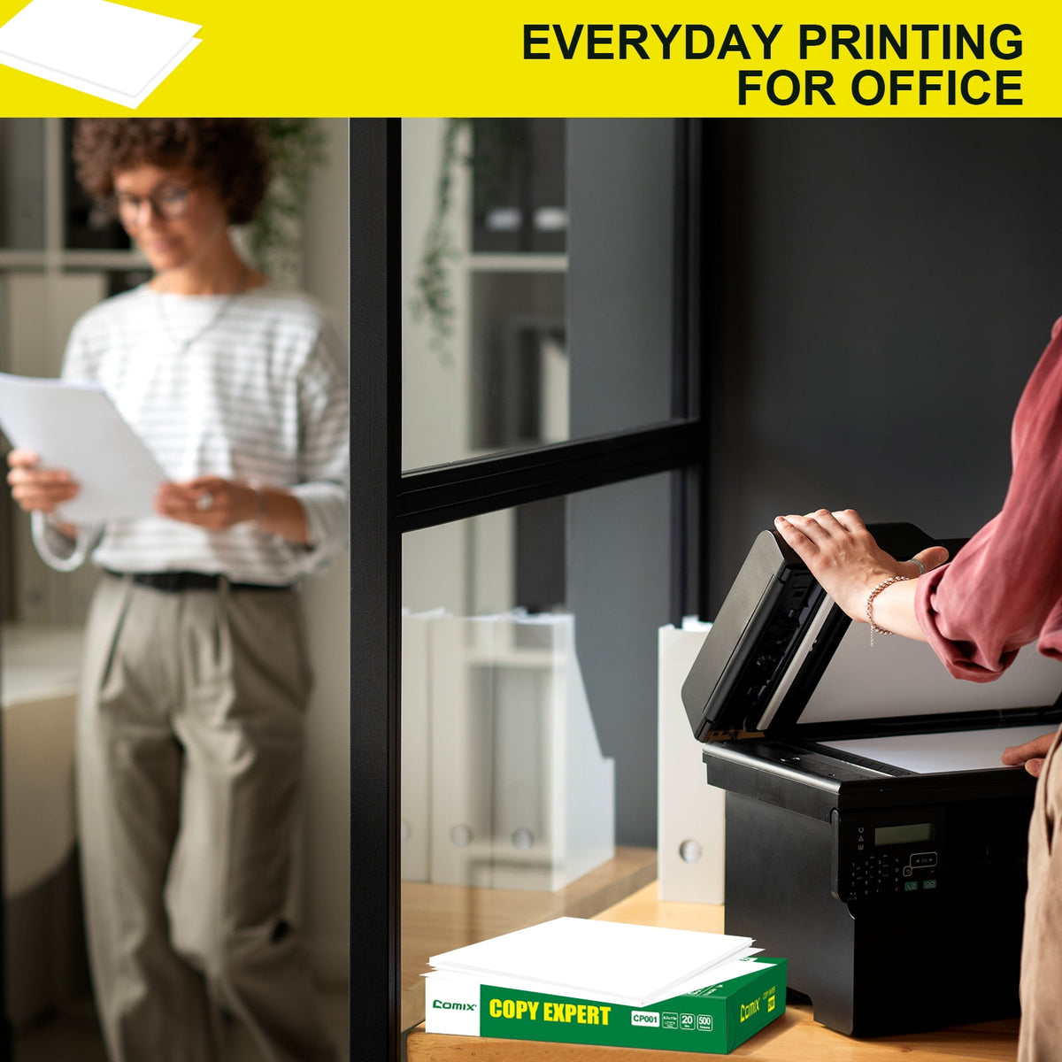 Comix Copy Paper 8.5 x 11 inch, Mutipurpose Paper All in One 20LB, 92 Bright 1500 Sheets White