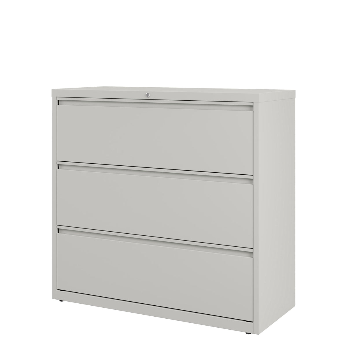 Hirsh 42 inch Wide 3 Drawer Metal Lateral File Cabinet for Home and Office, Holds Letter, Legal and A4 Hanging Folders, Gray