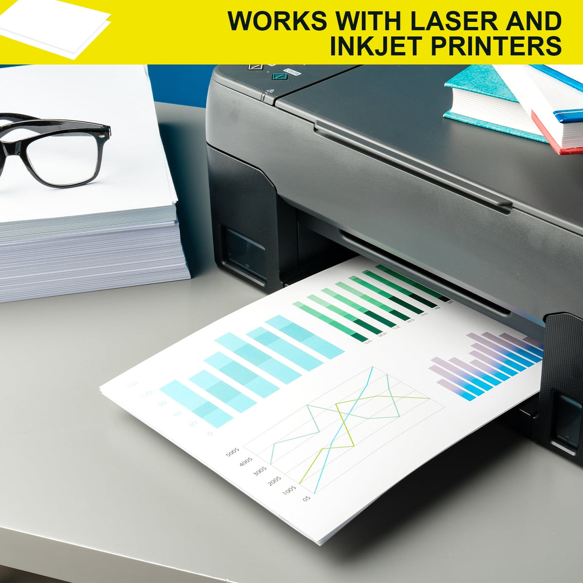 Comix Copy Paper 8.5 x 11 inch, Mutipurpose Paper All in One 20LB, 92 Bright 1500 Sheets White