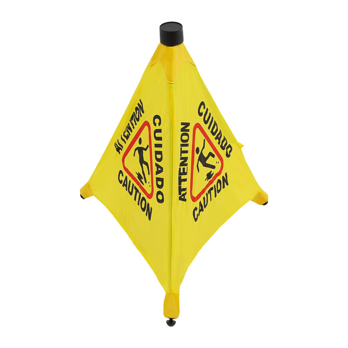 ToppiJoy 8 Pcs Wet Floor Sign with Storage Tube, 20 Inch Safety Signs, for Commercial Stores Grocery Restroom Office
