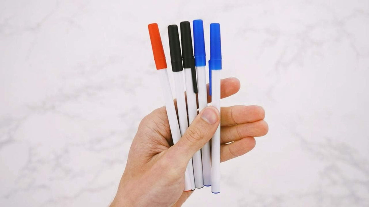 Trailmaker Ballpoint Pens Value Pack - Bulk - 500 Count, Black Blue Red Ink
