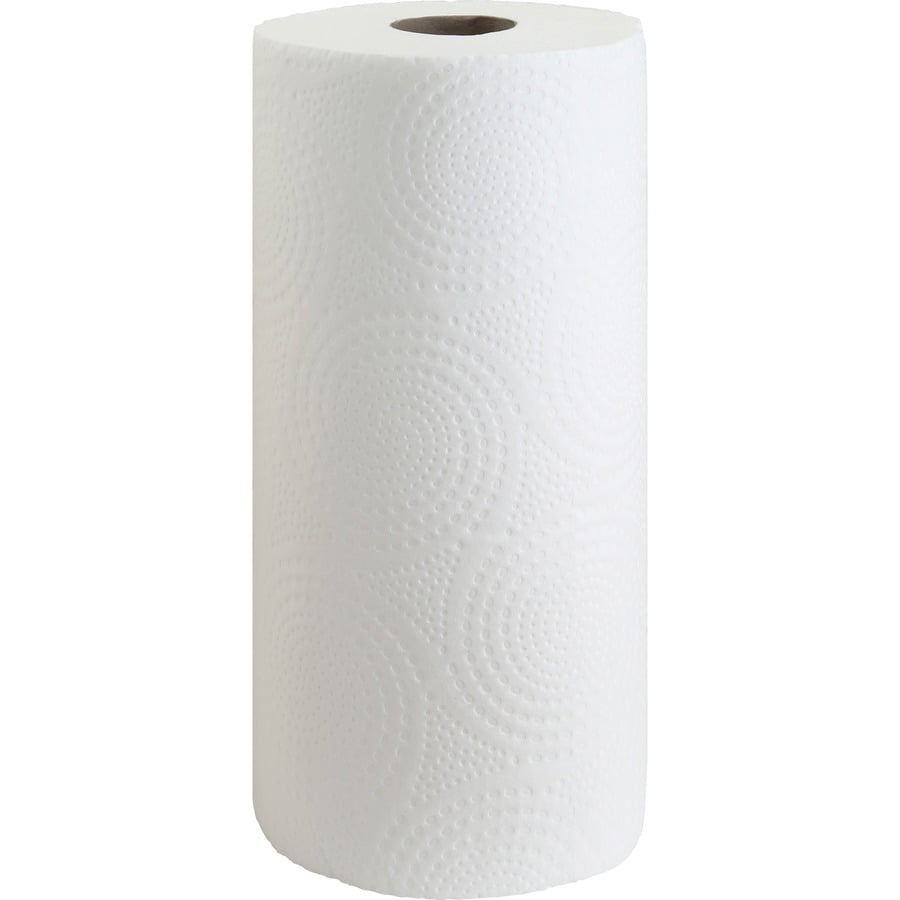 Genuine Joe 2-Ply Household Roll Paper Towels - 4.40 x 11 Inches - 200 Sheets Per Roll - White - Perforated for Kitchen, Multipurpose - 24 Rolls Per Carton