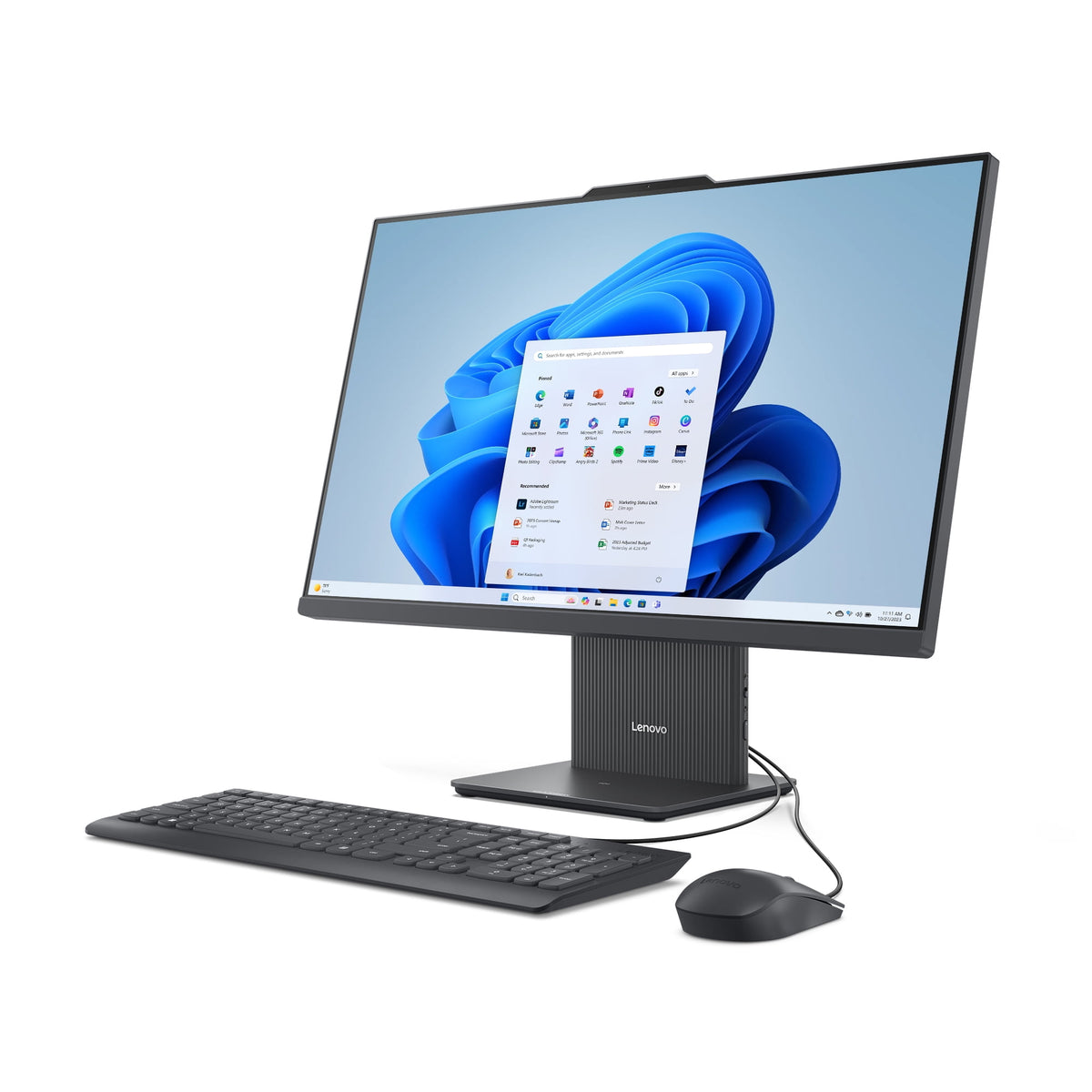 Lenovo IdeaCentre 27" FHD Non-Touch All-In-One Windows Desktop Core i5-13420H, 16GB, 512GB, Luna Grey F0HM00HCUS