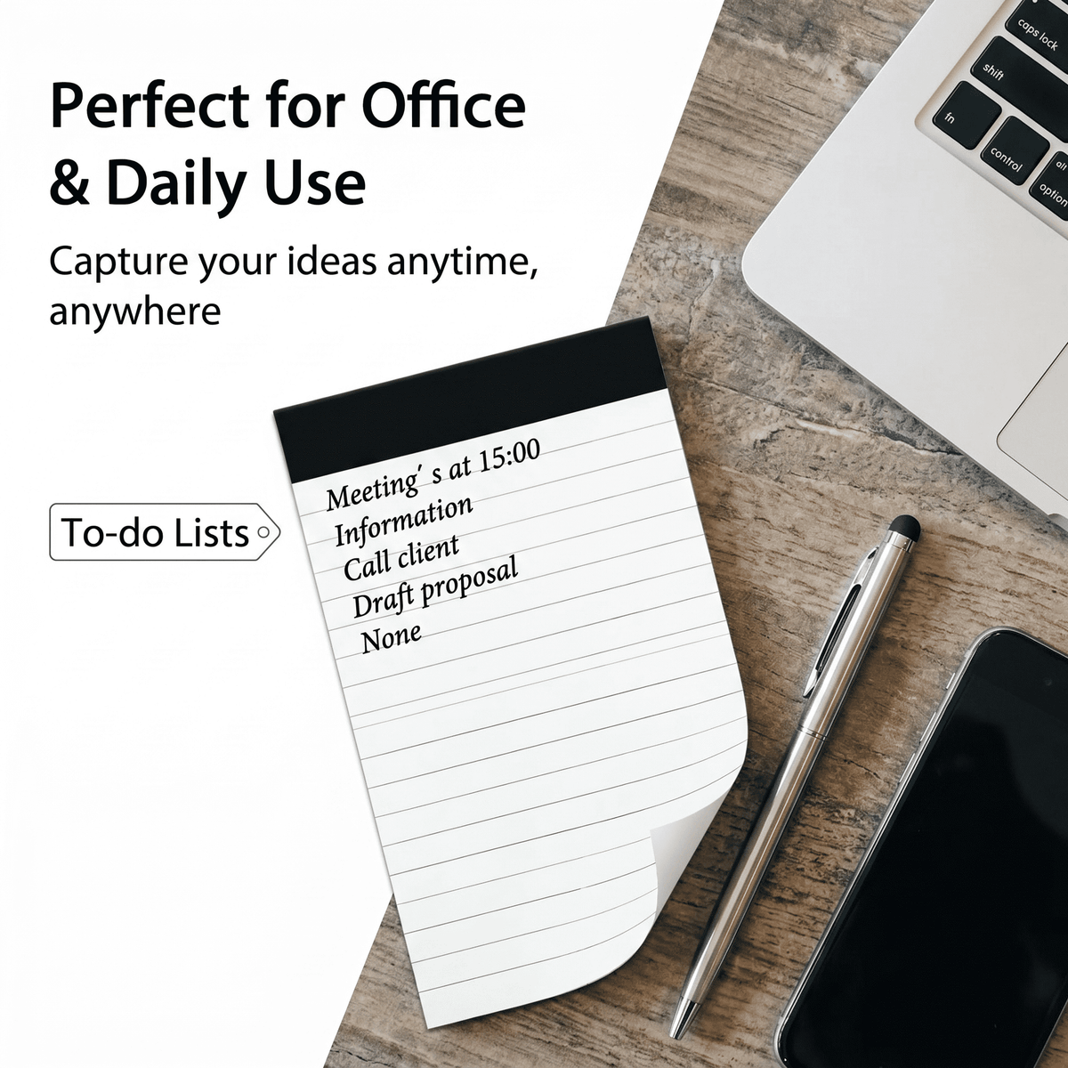 TAVENE 12 Pack Small Notepads, 3 x 5 Inch Lined Memo Pads, 30 Sheets Each, Desk Writing Pads for Office Use