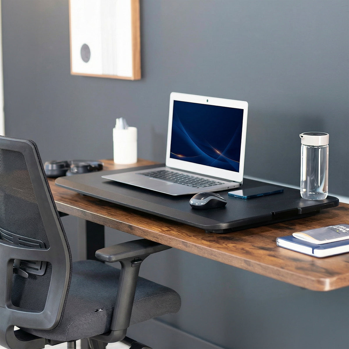 VIVO Economy Height Adjustable 29" Standing Desk Sit Stand Desktop Monitor Riser